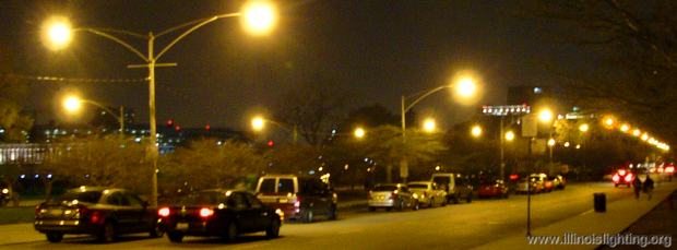 Inefficient street lighting wastes energy.
