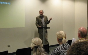 ICROL team member gives Sierra Club River Prairie Group presentation.